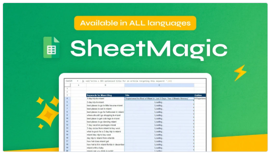 SheetMagic Lifetime Deal: Boost Google Sheets with AI